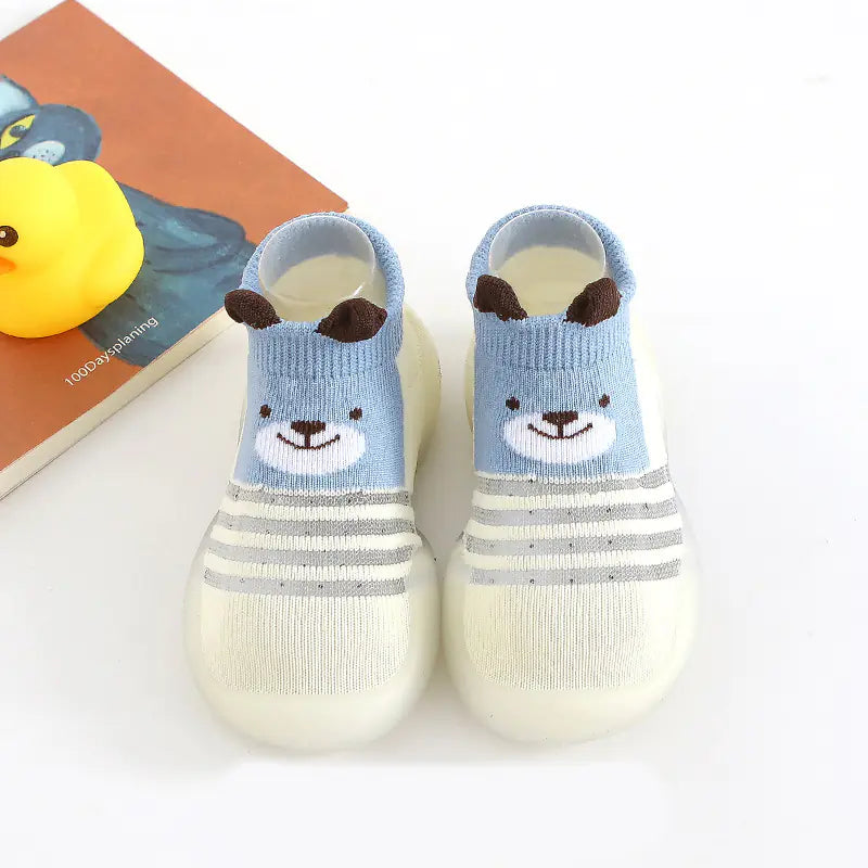 Tinylis - Breathable Cartoon Baby Walker Shoes with Non-Slip Socks